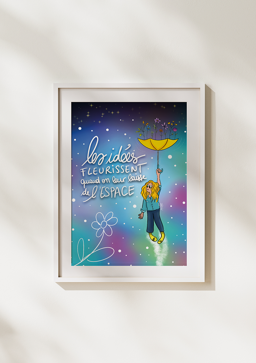 Illustration "Les idées fleurissent quand on leur laisse de l'espace" – Image 2