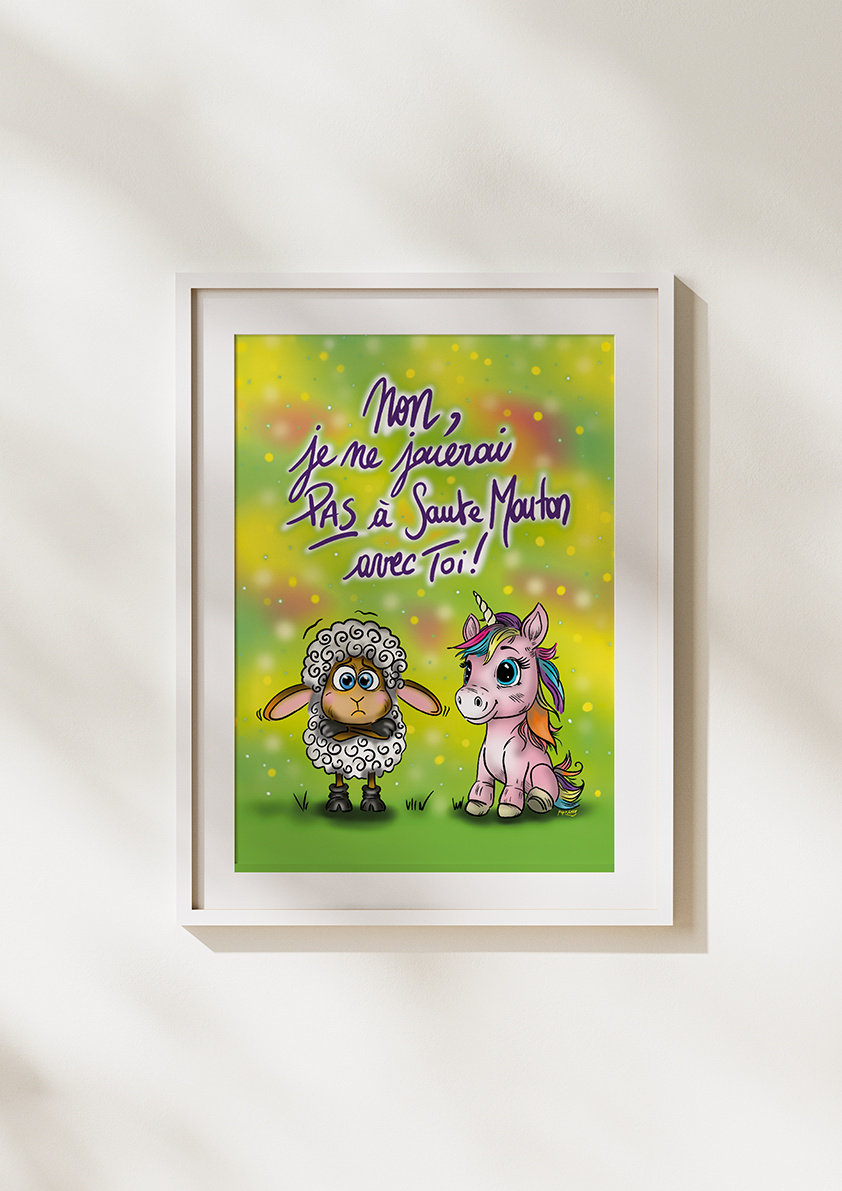 Illustration "Non, je ne jouerai pas à saute mouton avec toi !" – Image 2